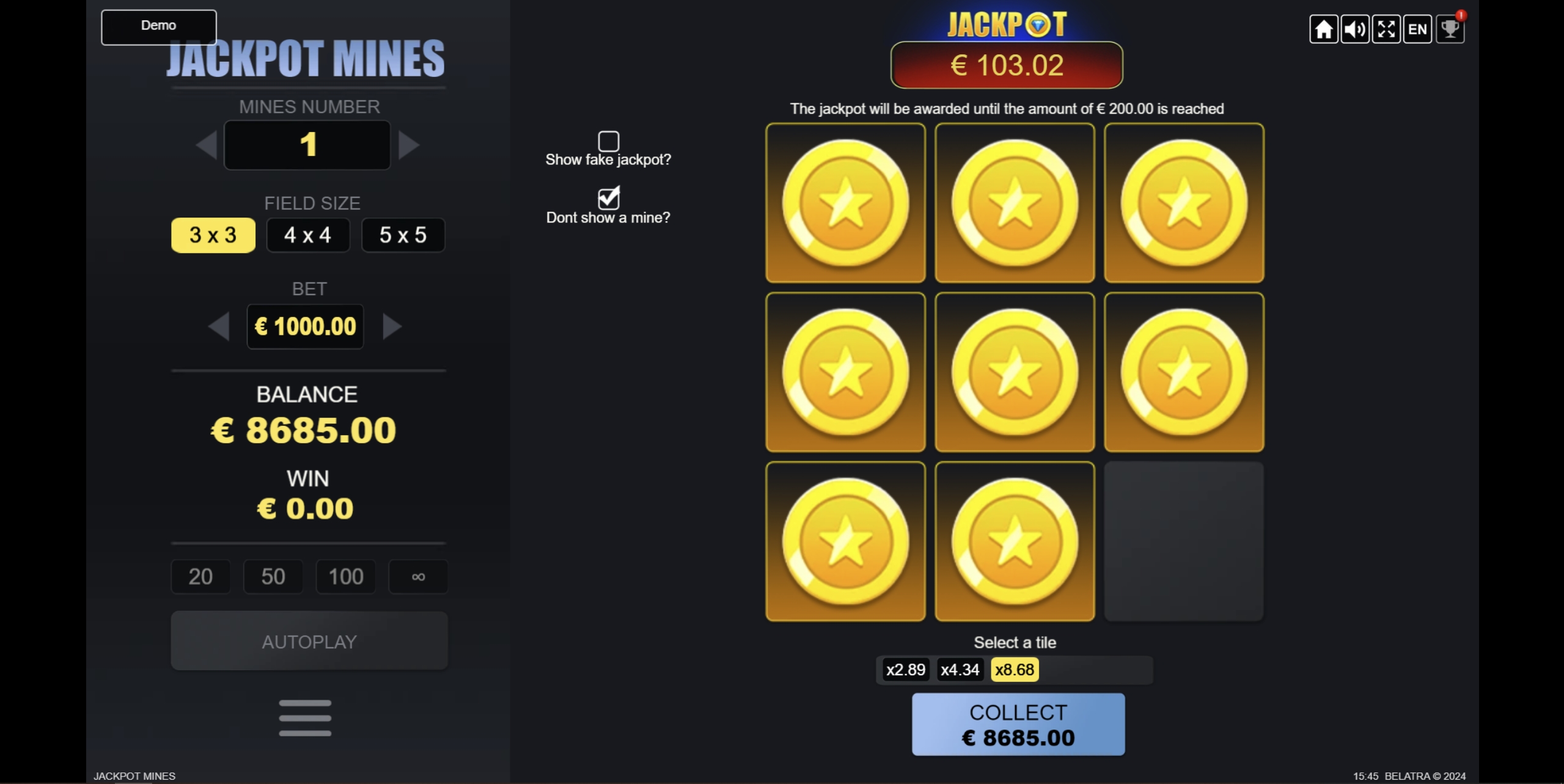 Jackpot Mines - Bonuses and Symbols